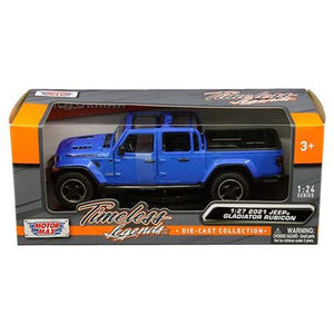 Jeep Gladiator Rubicon Open Top Blue 2021 (scale 1 : 27)