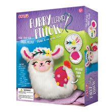 Load image into Gallery viewer, Sew Star Furry Llama Pillow Sewing Craft Kit (Boxed)