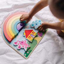 Load image into Gallery viewer, Blues Clues Rainbow Stacker Puzzle 9pc
