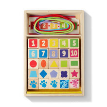 Load image into Gallery viewer, Blues Clues Wooden Lacing Beads 33pc