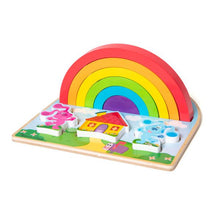 Load image into Gallery viewer, Blues Clues Rainbow Stacker Puzzle 9pc