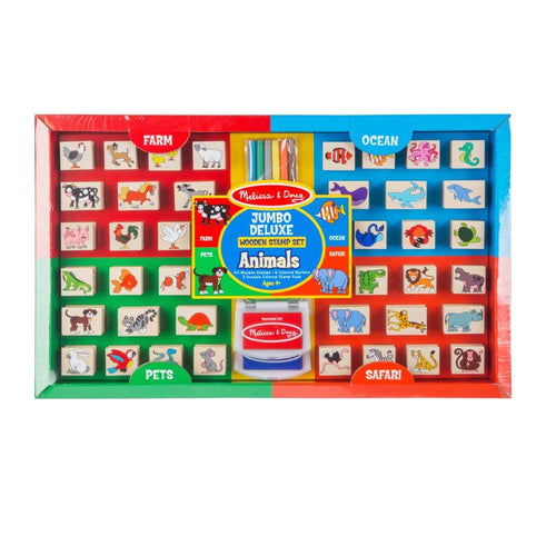 Big Box Deluxe Wooden Stamp Set (Animals)