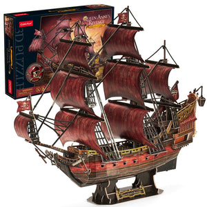Puzzle 3D Queen Anne's Revenge 391pc (Blackbeard's Ship)