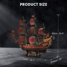 Load image into Gallery viewer, Puzzle 3D Queen Anne&#39;s Revenge 391pc (Blackbeard&#39;s Ship)