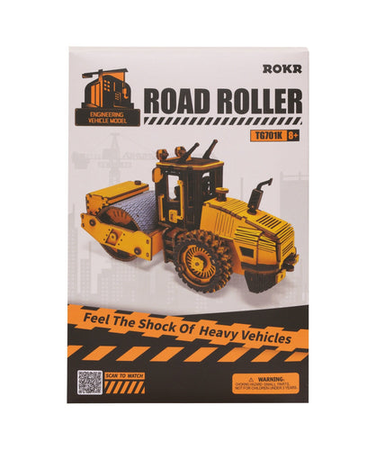 Puzzle 3D Road Roller (Wooden)