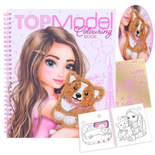Load image into Gallery viewer, Top Model Colouring Book Gorgi