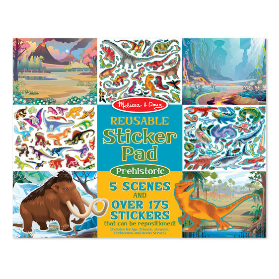 Prehistoric Reusable Sticker Pad