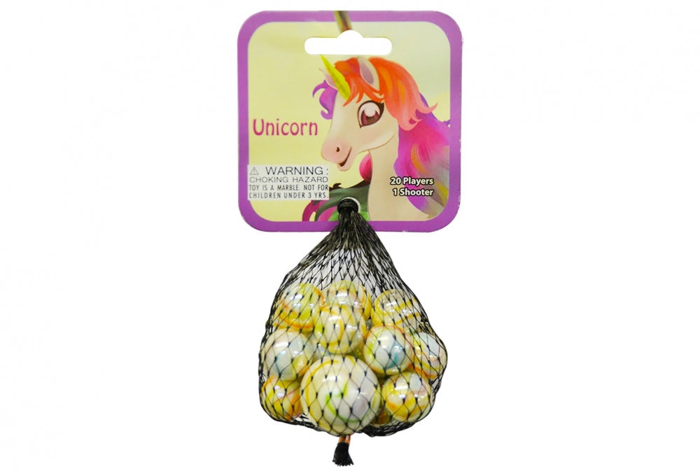Marbles - Unicorn 20xSml; 1xLrg