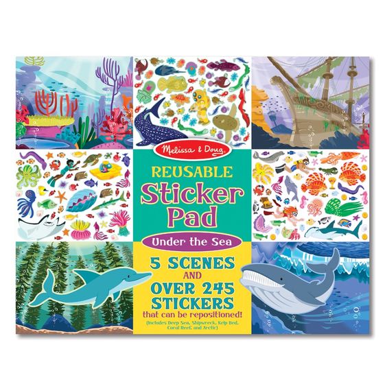 Under The Sea Reusable Sticker Pad