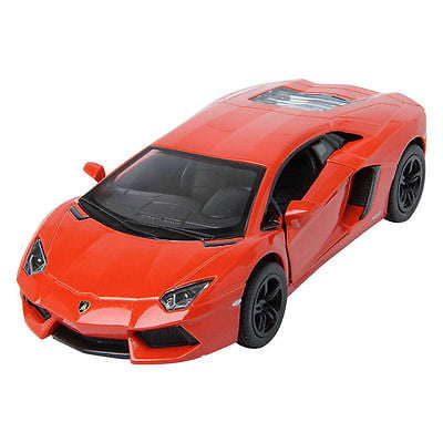 Lamborghini Aventador LP700-4 Pullback Orange (scale 1 : 38)