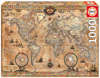 Puzzle 1000pc World Map
