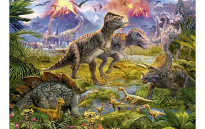Puzzle 500pc Dinosaur Gathering