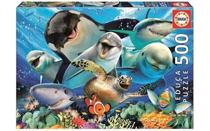 Puzzle 500pc Underwater Selfies