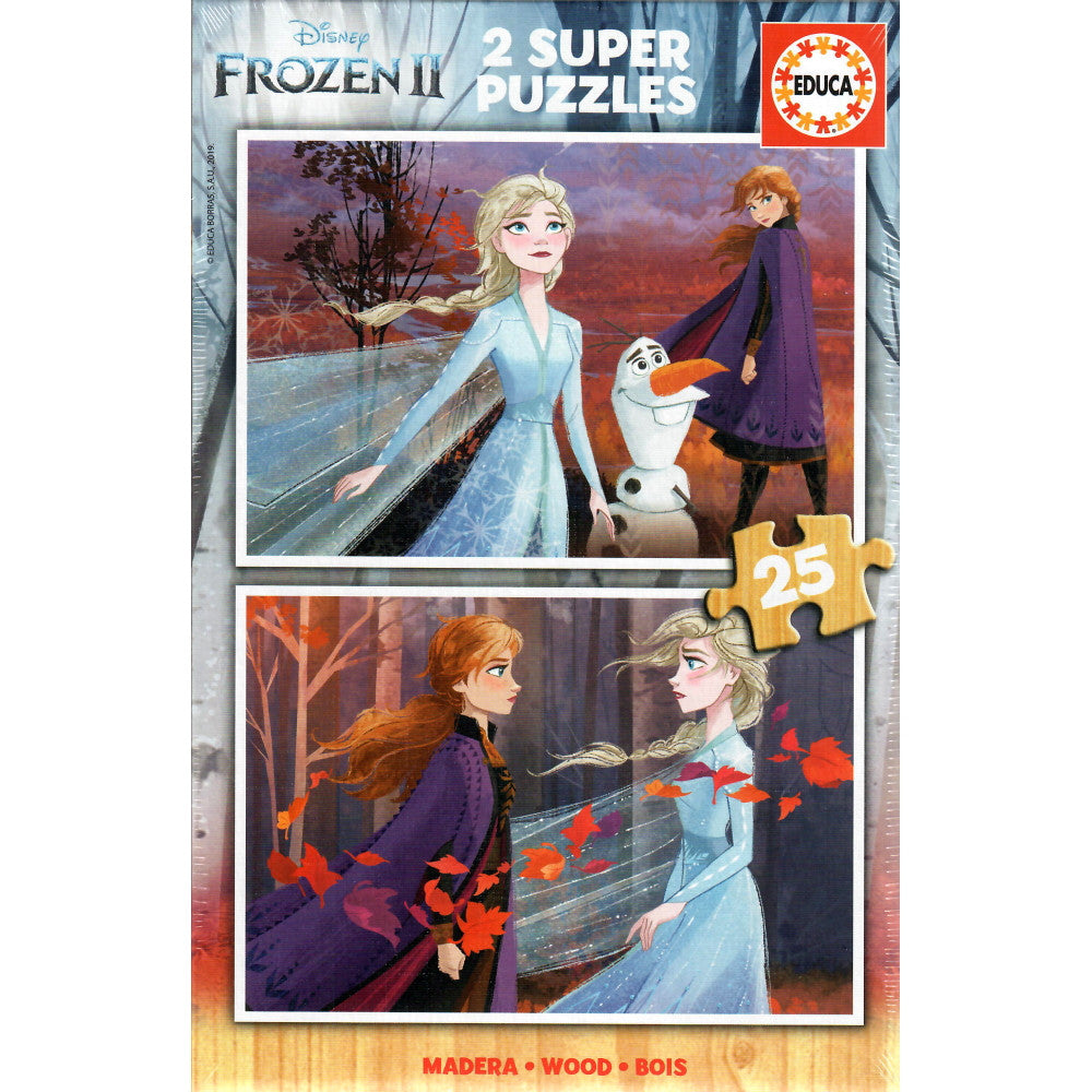Puzzle 2 x 25pc Frozen 2