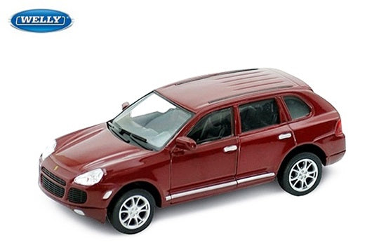 Porsche Cayenne Turbo Plum Red 2006 (scale 1:18)