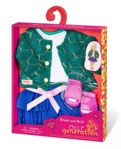OG Regular Ruffle Skirt & Sweater Outfit - Bright & Brisk