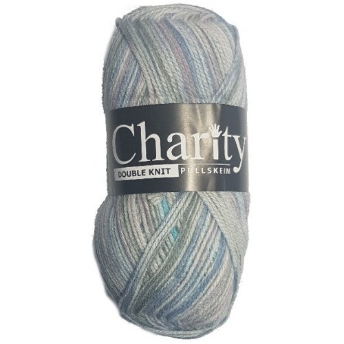 Charity Wool Double Knit Purple Rain Print 5 x 100g