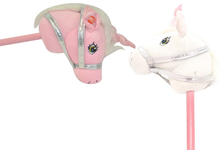 Load image into Gallery viewer, Pink/White Unicorn Hobby Horse