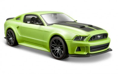 Ford Mustang 2014 Street Racer (scale 1:24) (Lime Green)