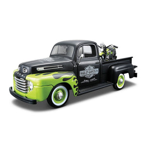 Ford Pick-up with Harley Davidson Motorcycle (scale 1:24) Asst Design