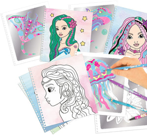 Fantasy Model Colouring Book - Silver Art