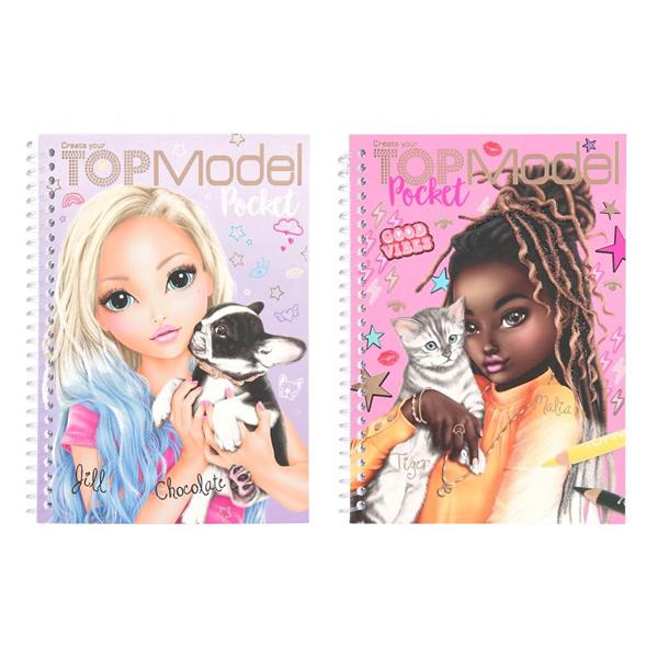 Top Model Pocket Colouring Book Assorted