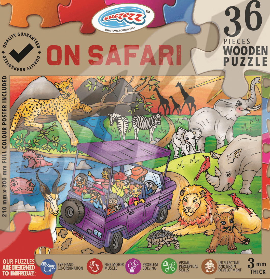 Puzzle 36pc Go On Safari
