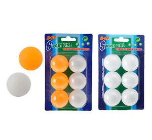 Ping Pong Balls 6pc White