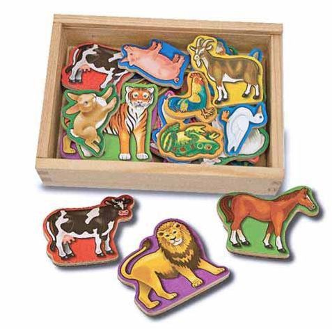 Wooden Animal Magnets