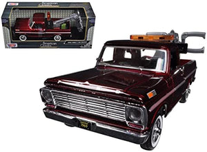 Ford F-100 Tow Truck Burgundy 1969 (scale 1 : 24)