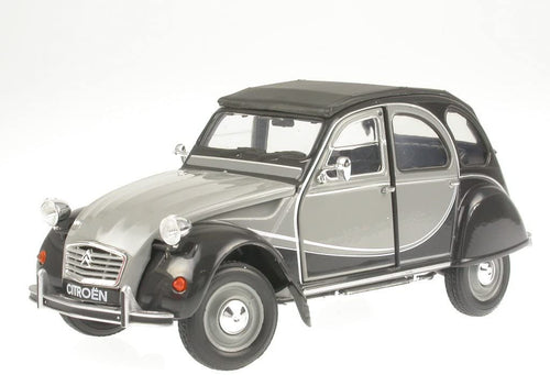 Welly Citroen Charleston 2CV 6 Grey w Black (scale 1 : 24)