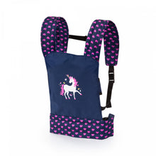 Load image into Gallery viewer, Deluxe Doll Carrier (Blue/Pink) Unicorn