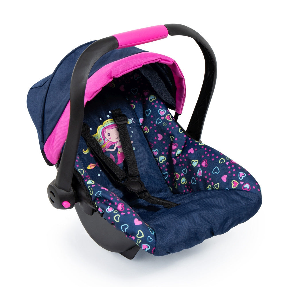 Deluxe Doll's Car Seat with Canopy (Blue)