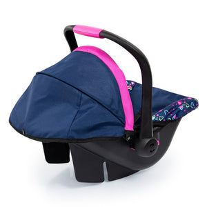 Deluxe Doll's Car Seat with Canopy (Blue)