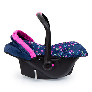 Deluxe Doll's Car Seat with Canopy (Blue)