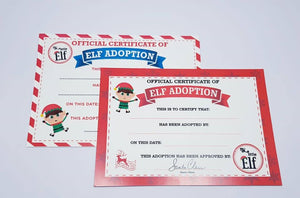 Elf Adoption Certificate