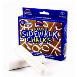 Sidewalk chalk white 6pc