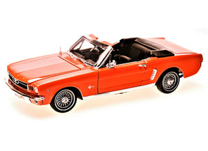 1/2 Ford Mustang (Convertible) Orange 1964 (scale 1 : 18)
