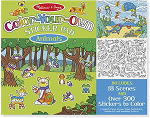 Colour-Your-Own Animal Sticker Pad