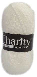 Charity Wool Double Knit White 5 x 100g