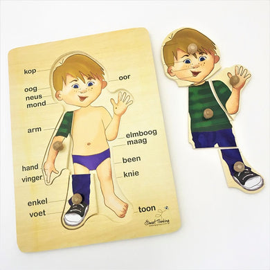 Afrikaans Boy Peg Puzzle 6pc