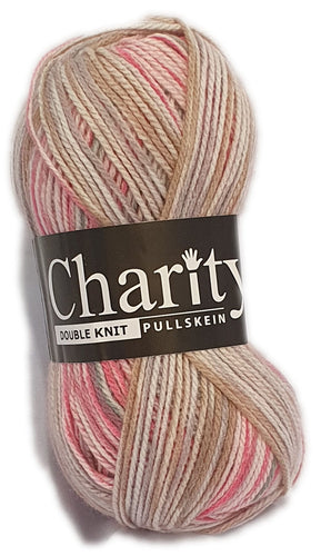 Charity Wool Double Knit Italiano Rose Print 5 x 100g