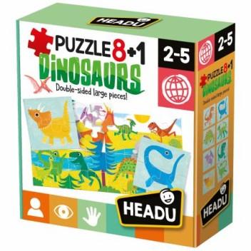 Puzzle 8 (4pc) + 1 (32pc) Dinosaurs (HEADU)