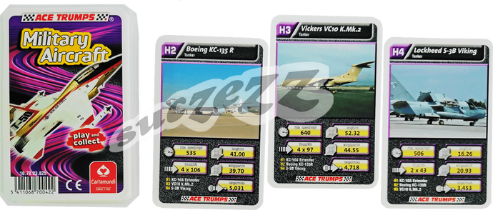 Military Aircraft Playing Cards