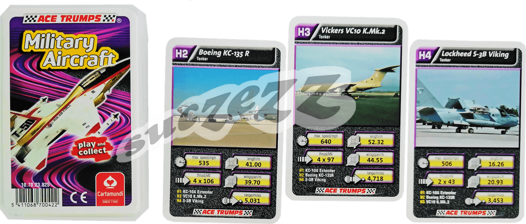 Military Aircraft Playing Cards