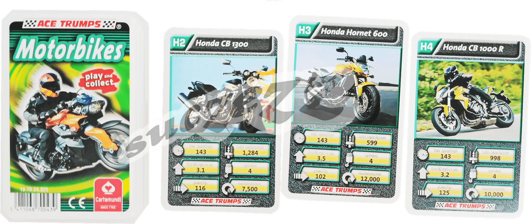 Motorbikes Trump Cards