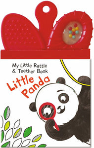 Rattle & Teether Book - Little Panda