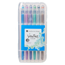Load image into Gallery viewer, Metallic Glitter Colouring Pens 12pc (Veritas Color)