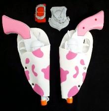 Western Gun x 2 Cow Pink