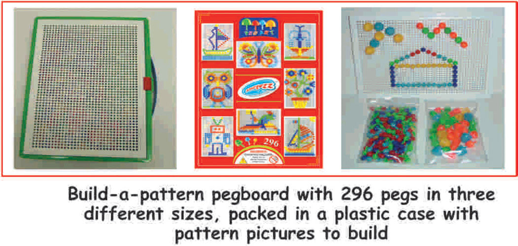 Pegboard pegs in case Toyville South Africa